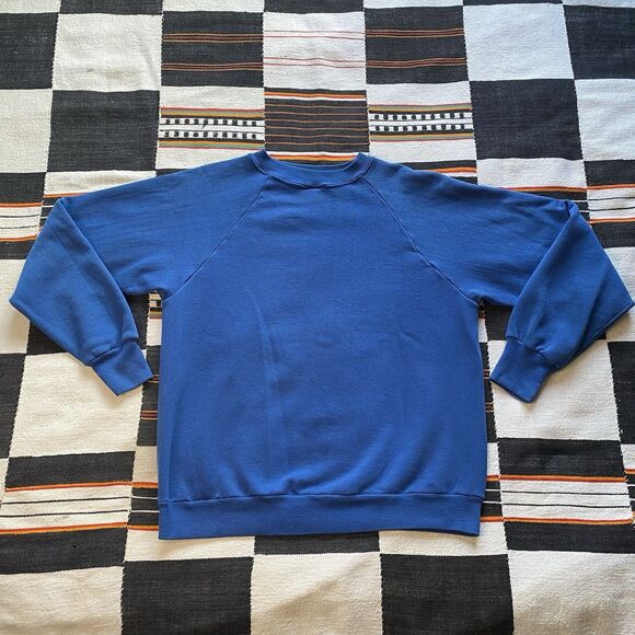 Vintage Sportswear Blue Crewneck Pullover Sweater. 50/50 Polycotton. Size Medium - Picture 11 of 13